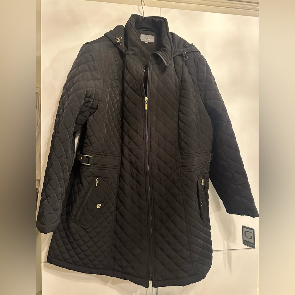 Gallery Quilted Black Women's Coat 2x
